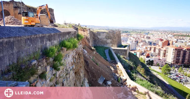 Comença la reparació de l'esllavissada a la Seu Vella