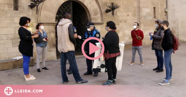 ⏯️ Multa de 300 euros per un acte en defensa dels drets dels temporers durant el confinament
