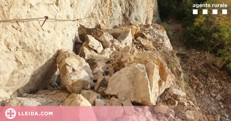 Àger repararà d'urgència el despreniment de Mont-rebei i reobrirà el congost als visitants