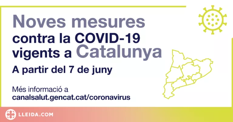 ℹ️ Noves restriccions contra la covid-19 a partir del 7 de juny a Catalunya