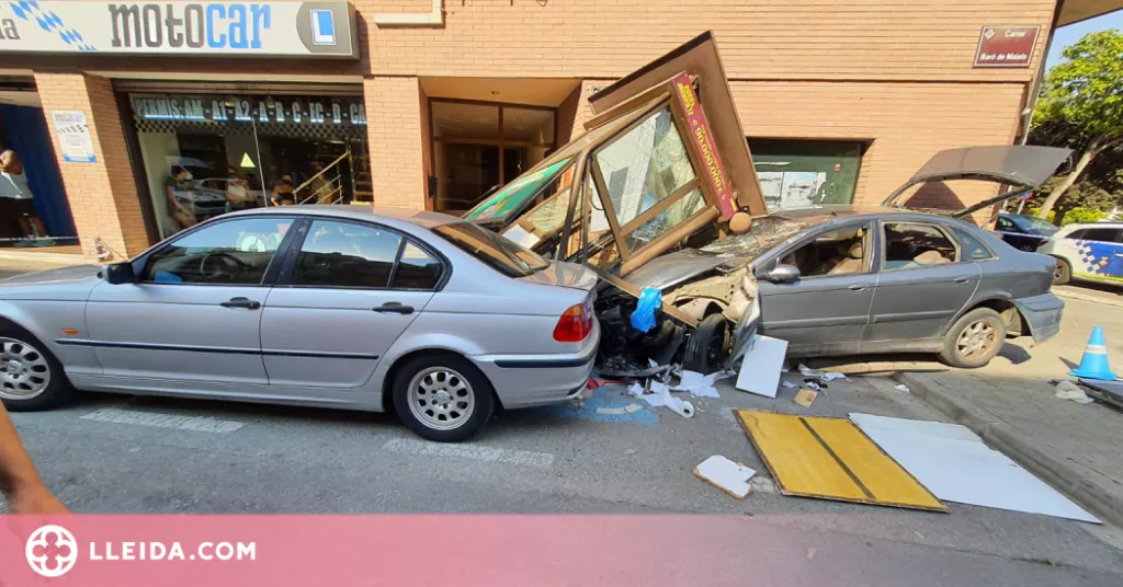 Condueix begut i drogat i, en fugir de la Urbana, destrossa un quiosc de l'ONCE a Lleida
