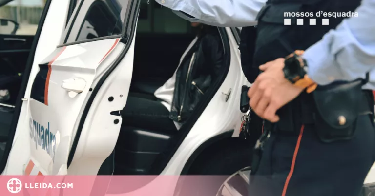 Detingudes dues persones per un robatori amb força a l'interior d'un vehicle