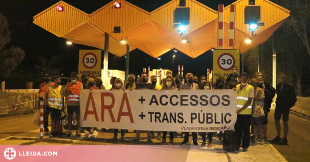 ⏯️ Membres de RESCAP-2 celebren a les Borges l'alliberament del peatge