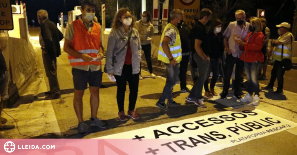 ⏯️ Membres de RESCAP-2 celebren a les Borges l'alliberament del peatge