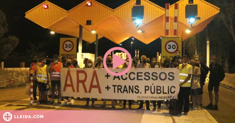 ⏯️ Membres de RESCAP-2 celebren a les Borges l'alliberament del peatge