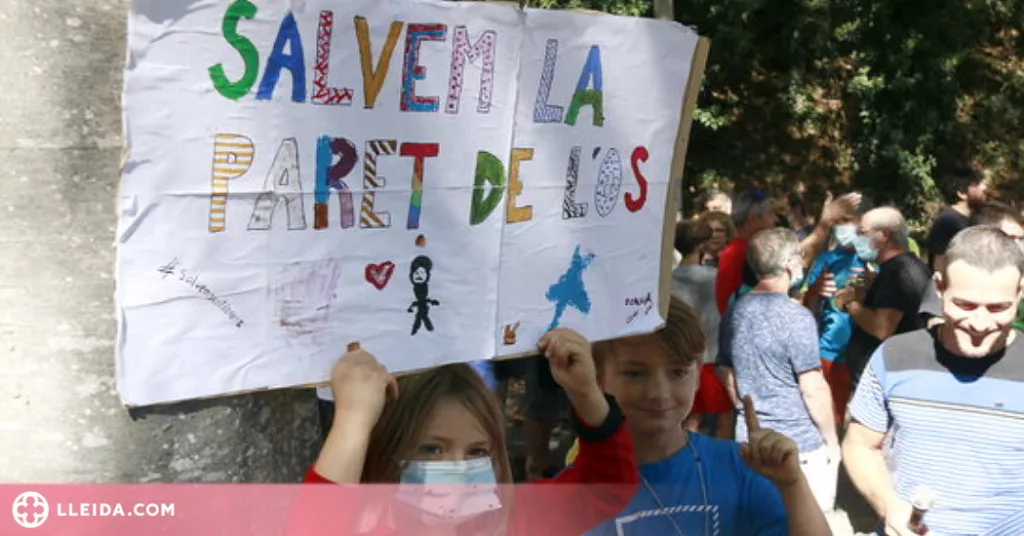 ⏯️ Protestes a Sant Llorenç de Montgai contra les obres a la Paret de l'Os