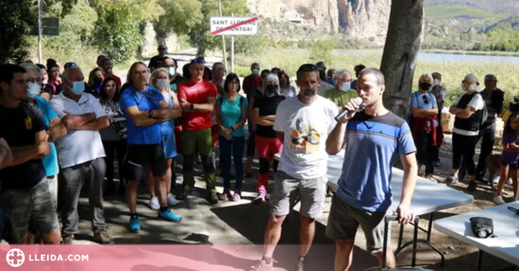 ⏯️ Protestes a Sant Llorenç de Montgai contra les obres a la Paret de l'Os