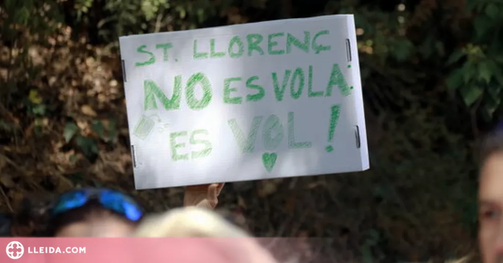 ⏯️ Protestes a Sant Llorenç de Montgai contra les obres a la Paret de l'Os