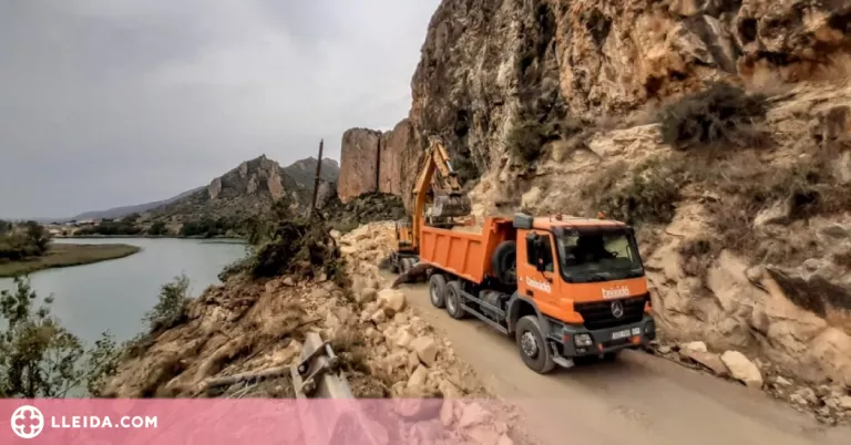 La carretera de Sant Llorenç de Montgai es reobrirà aquest cap de setmana