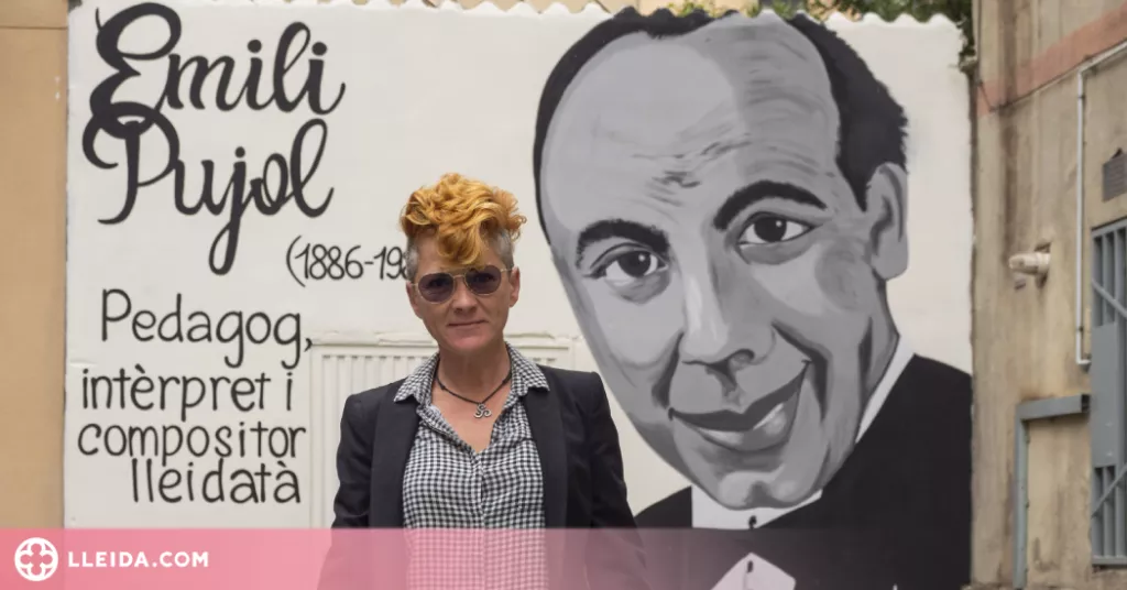 Lleida homenatja el Mestre Emili Pujol amb un mural i la vianalització del seu carrer