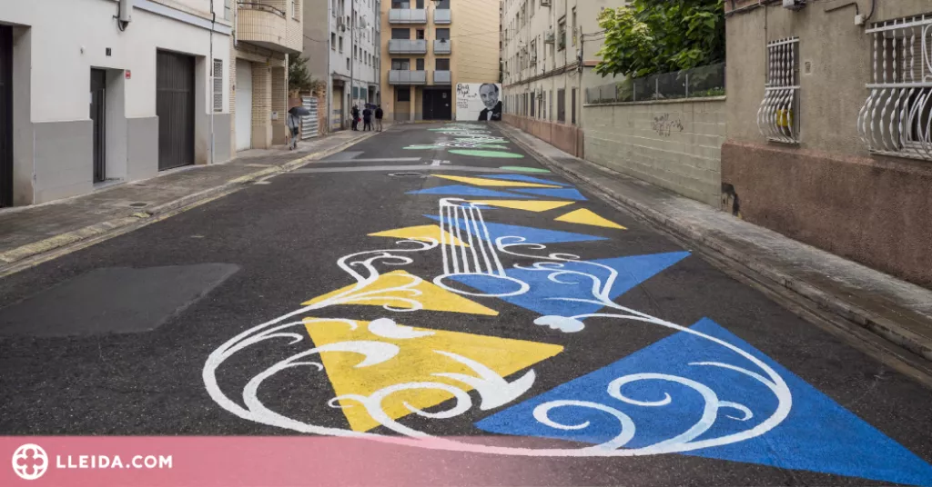 Lleida homenatja el Mestre Emili Pujol amb un mural i la vianalització del seu carrer