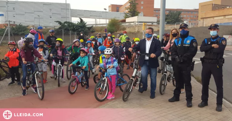 El BiciBús clou la Setmana Europea de la Mobilitat a Lleida