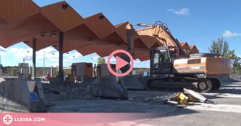 ⏯️ Comencen a desmantellar el peatge de l'AP-2 de Lleida
