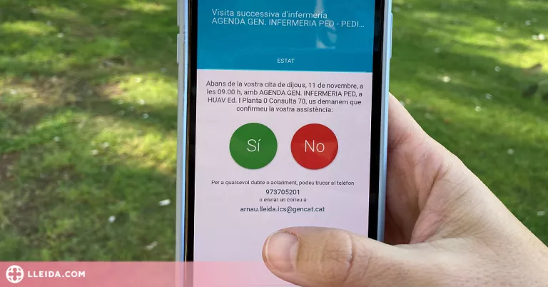 L'Arnau de Vilanova i el Santa Maria estrenen un sistema de citació a consultes externes per SMS