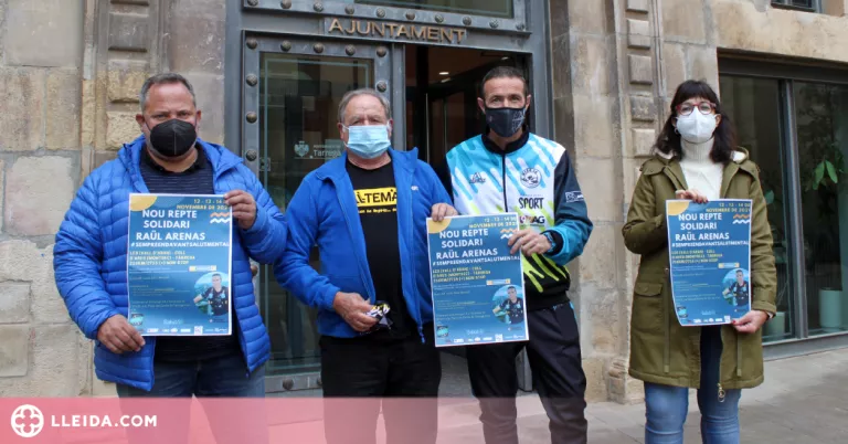 L’atleta targarí Raül Arenas arrenca el seu nou repte solidari