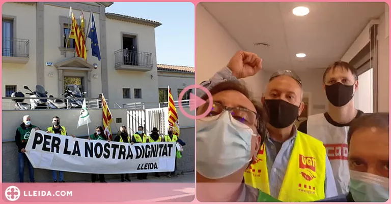 ⏯️ Funcionaris es tanquen a la seu de Justícia a Lleida