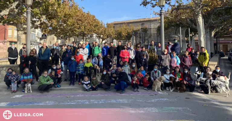 Caminada solidària a favor de la Marató a Castelldans