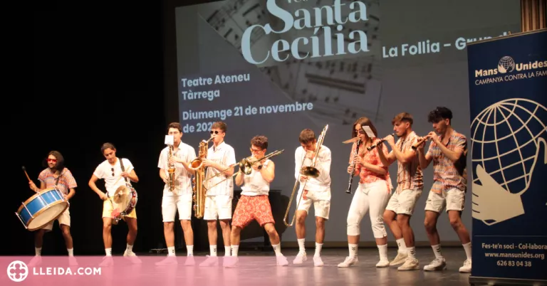 ⏯️ Tàrrega celebra un lluït concert de Santa Cecília en favor de Mans Unides