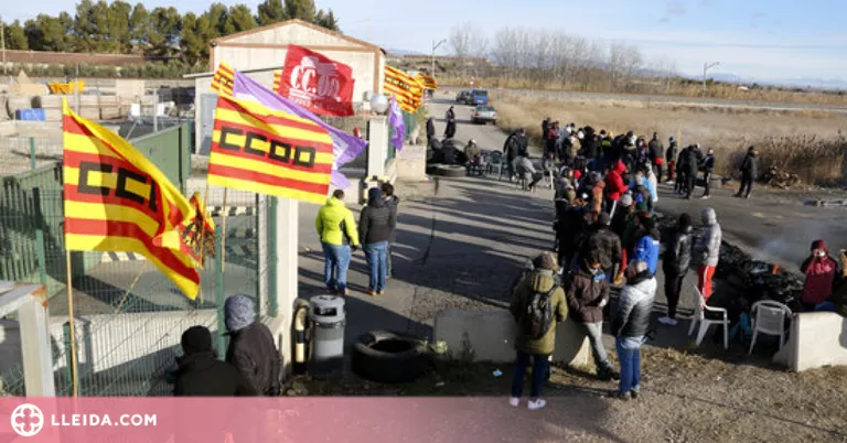 Uns 300 treballadors d'Avidel aconsegueixen entrar a treballar malgrat la vaga