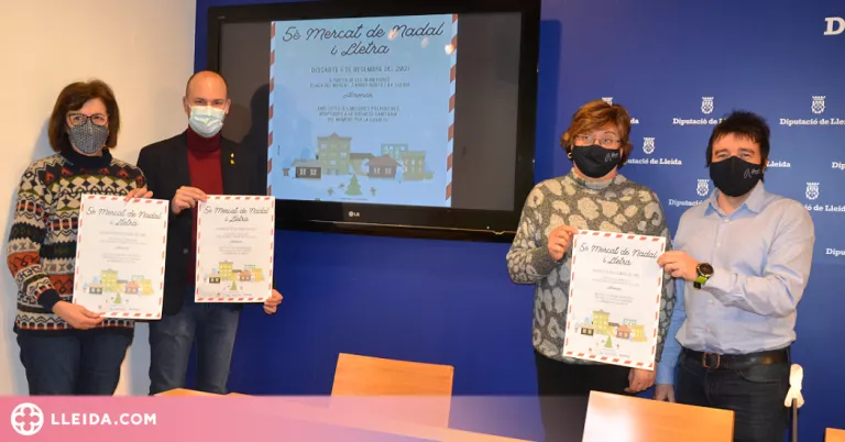 Almenar celebra una Fira de Nadal centrada en la lectura