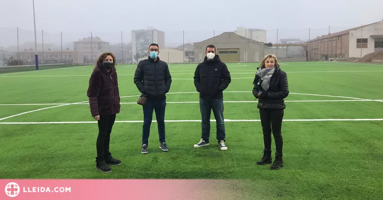 Acaben les obres del nou camp de futbol 7 de les Borges