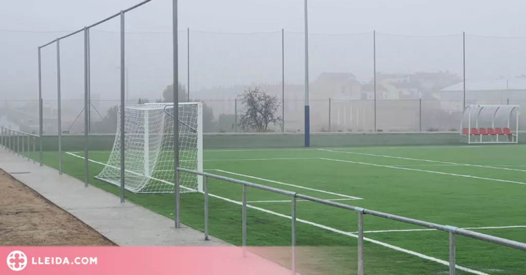 Acaben les obres del nou camp de futbol 7 de les Borges