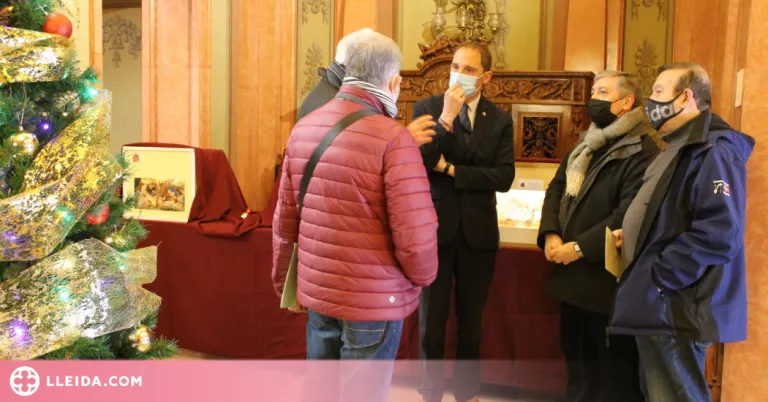 L'Agrupació Ilerdenca de Pessebristes exposa a la Subdelegació del Govern a Lleida