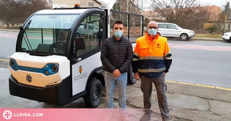 Nou vehicle elèctric per als equips municipals d'Agramunt