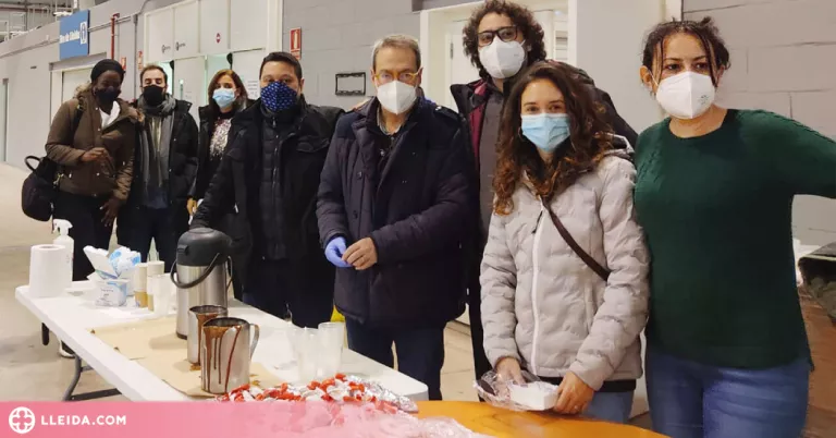 Esmorzar solidari de la Fecoll per als usuaris del Pla Iglú