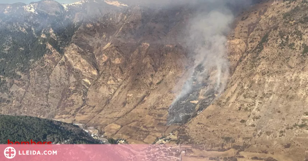 Dos incendis cremen unes 9 hectàrees al Pallars Sobirà i l'Alt Urgell