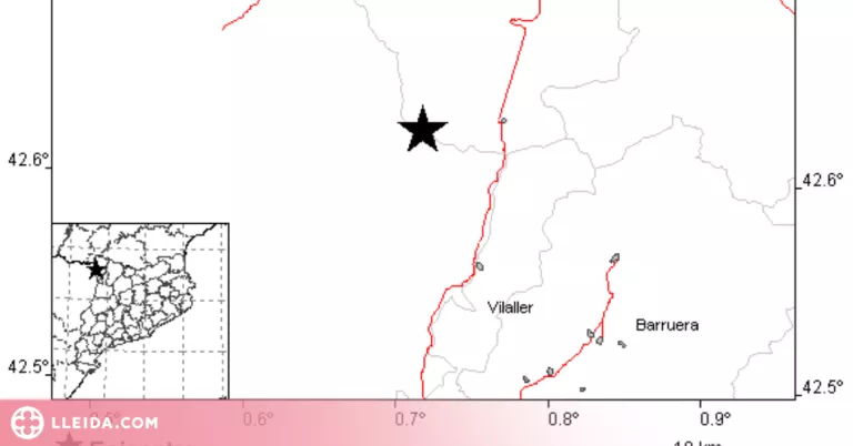 Terratrèmol de magnitud 2,5 amb epicentre a la Val d'Aran