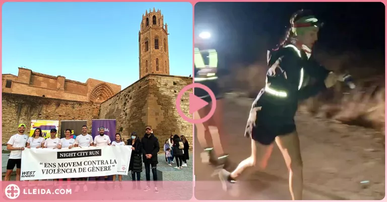 ⏯️ 13 hores corrent de nit per Lleida contra la violència de gènere