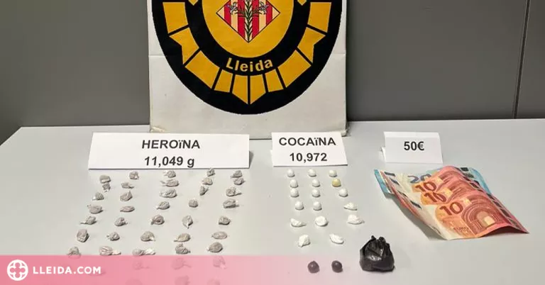 Detingut amb cocaïna i heroïna al Centre Històric de Lleida