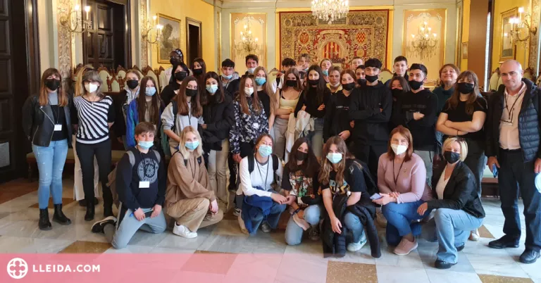 La Paeria dona la benvinguda a alumnes letons d'intercanvi