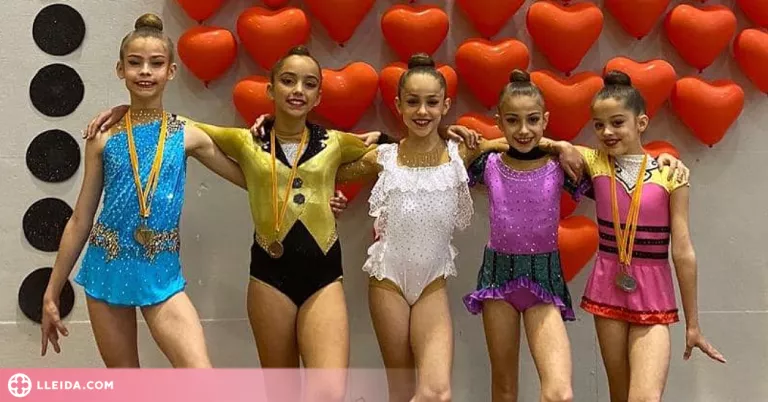 Cinc medalles per a les alevins de rítmica del Sícoris Club