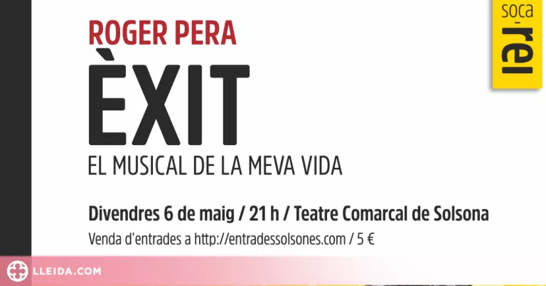 L'actor Roger Pera porta l'espectacle de la seva vida al Teatre Comarcal de Solsona