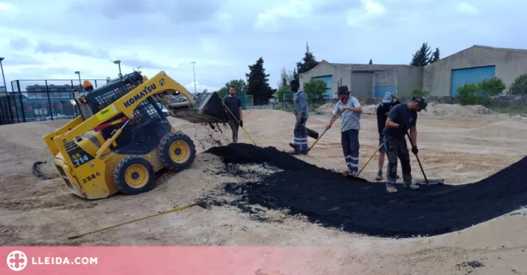 Cervera està construint un circuit de pump track