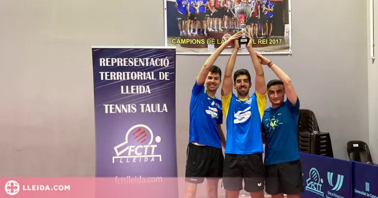 El primer equip del CTT ACLE Guissona, campió de la Copa B de Lleida