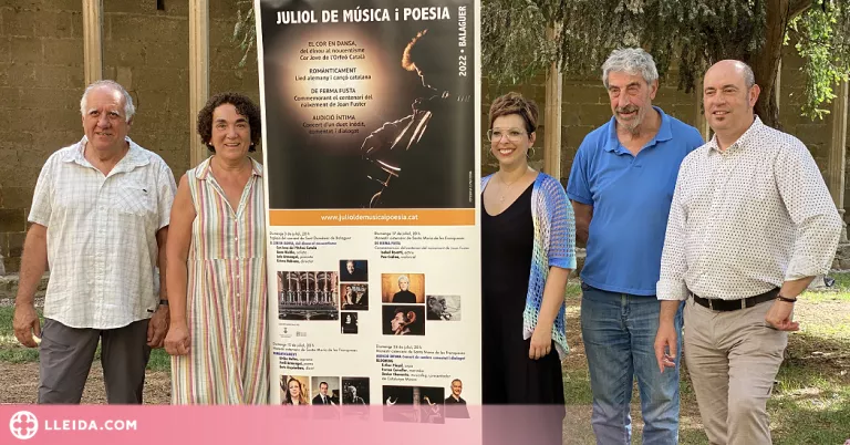 Balaguer programa 4 concerts per l’onzè Juliol de Música i Poesia