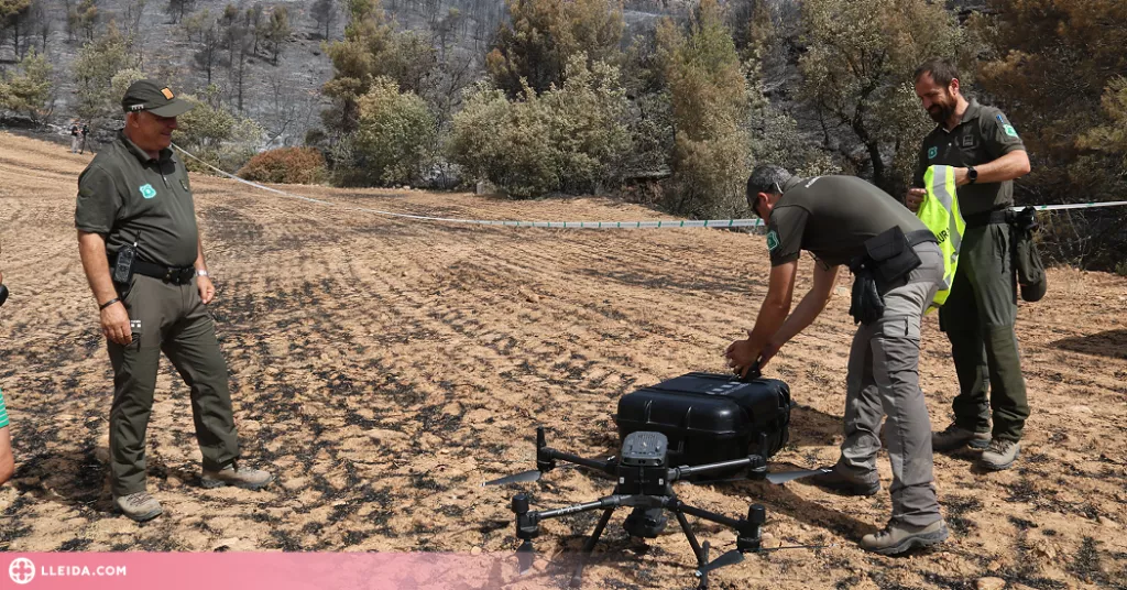 ⏯️ Investiguen amb drons i càmeres tèrmiques les causes de l'incendi de Baldomar
