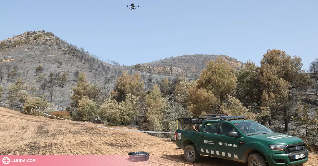⏯️ Investiguen amb drons i càmeres tèrmiques les causes de l'incendi de Baldomar