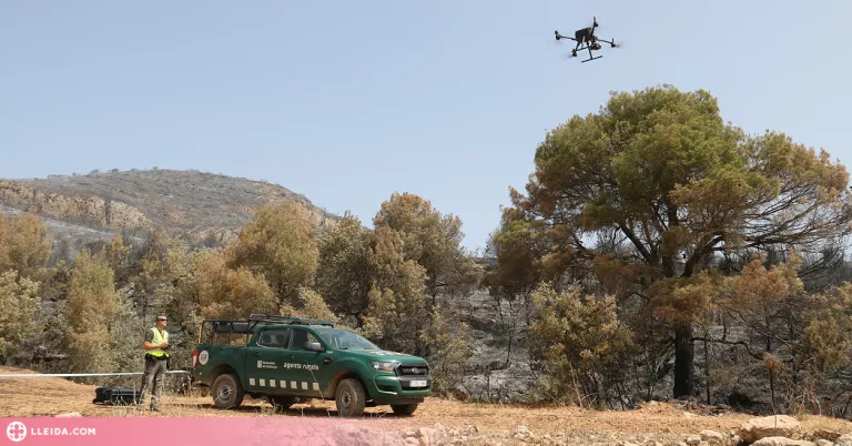 ⏯️ Investiguen amb drons i càmeres tèrmiques les causes de l'incendi de Baldomar