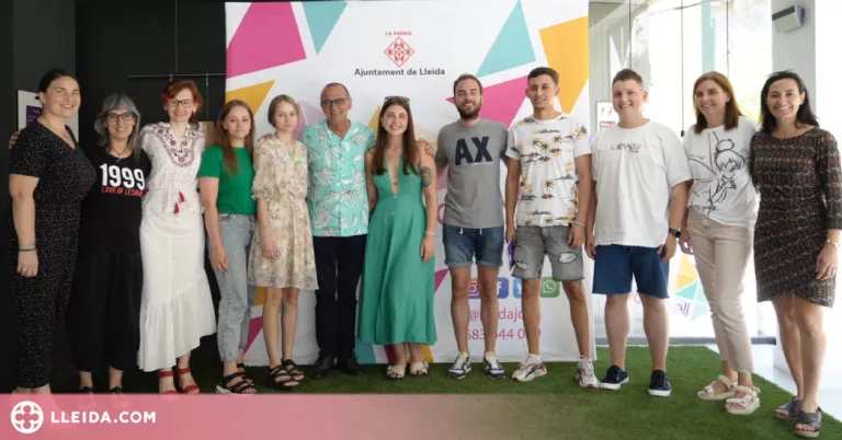 Cinc joves ucraïnesos fan un voluntariat europeu a Lleida