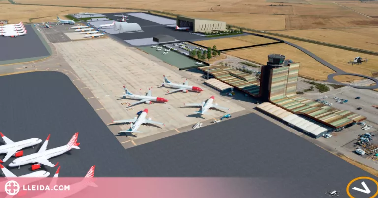 L'Aeroport de Lleida-Alguaire, base de proves per integrar l'operació de drons