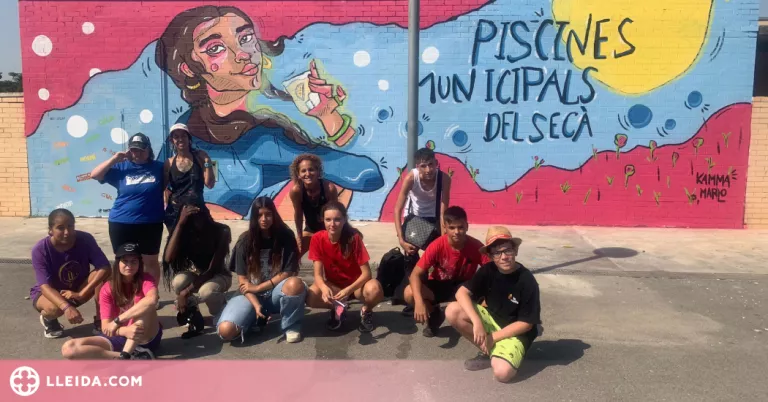 Nou mural a les piscines municipals del Secà de Sant Pere