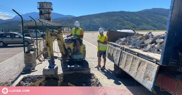 ⏯️ L'abalisament de la pista de l'aeroport de la Seu, enllestit a l'hivern