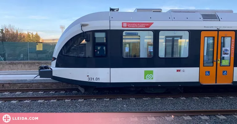 Una esllavissada obliga a aturar la línia de tren entre la Pobla i Balaguer
