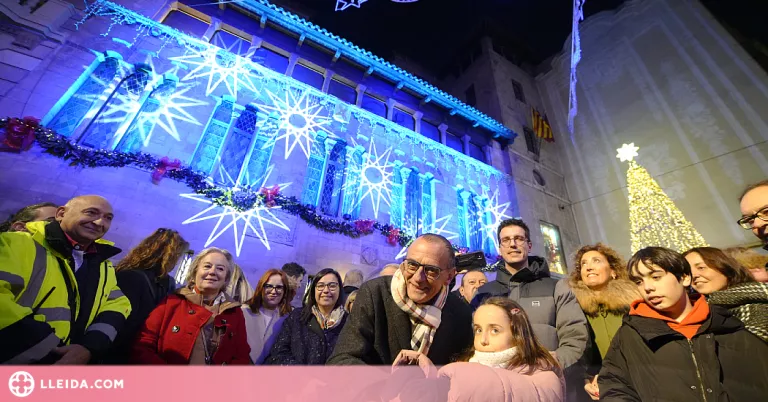 ⏯️ Lleida s'il·lumina per donar la benvinguda al Nadal