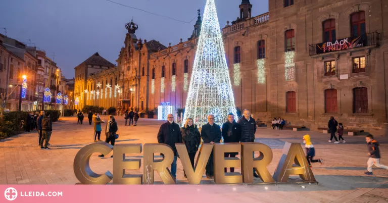 Lluït inici de les activitats de Nadal a Cervera