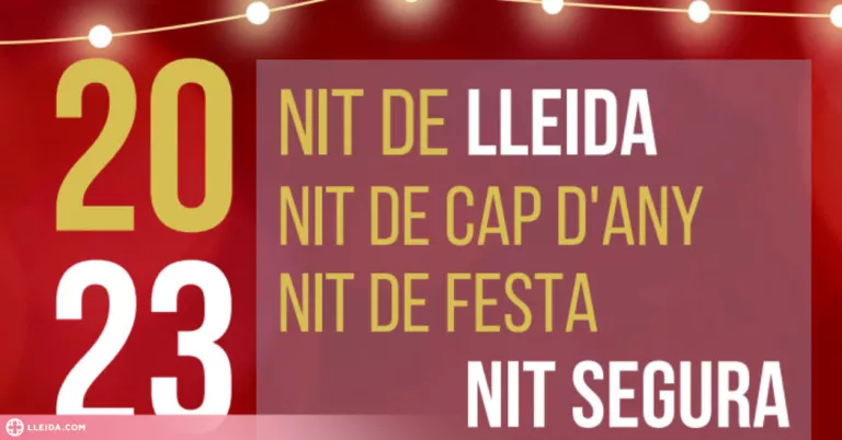 La Paeria promou la campanya “Lleida, Nit Segura” per la nit de Cap d’Any